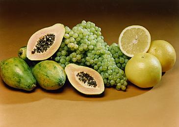 Gröna druvor-Papaja Frukt . Grape 1